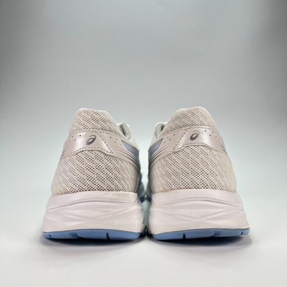 Asics Gel Contend 4 White Blue Lace Up Running Shoes T765N Women's Size 9 - Picture 5 of 10